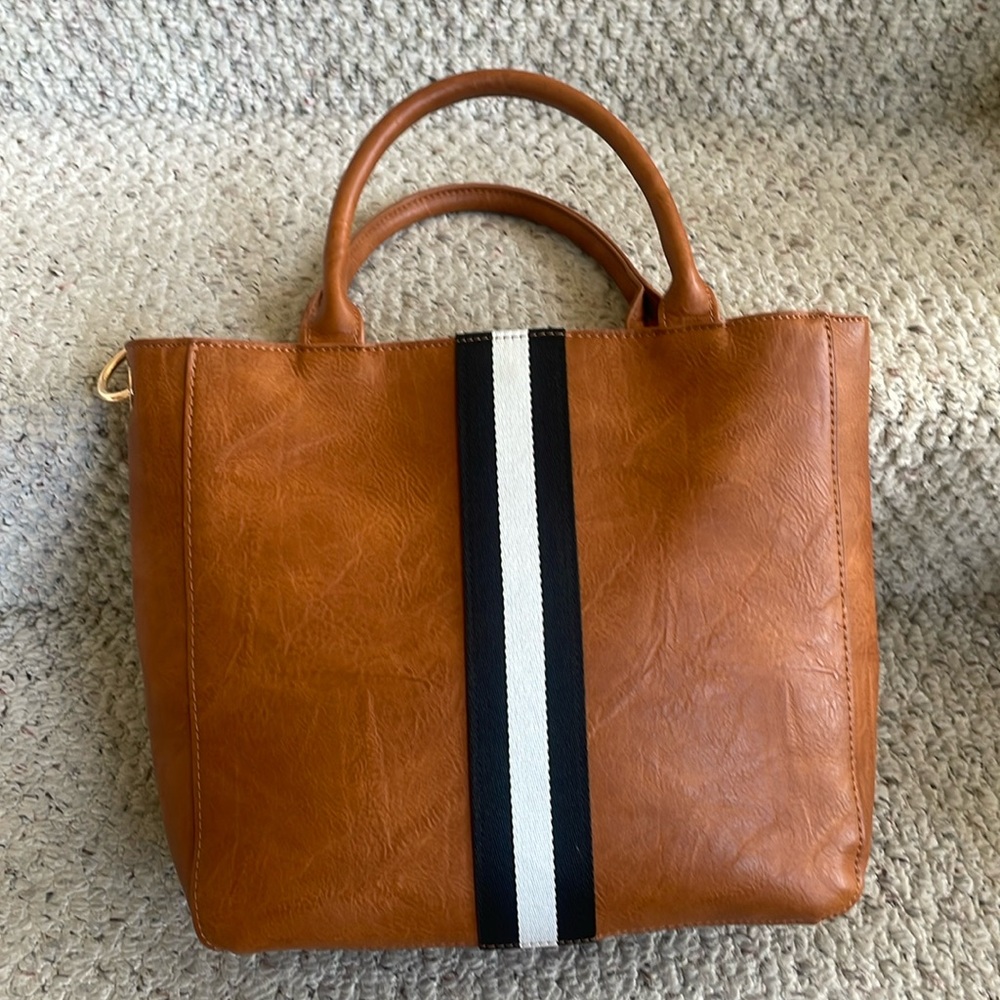 Social Threads x The Motherchic Medium Striped Tote